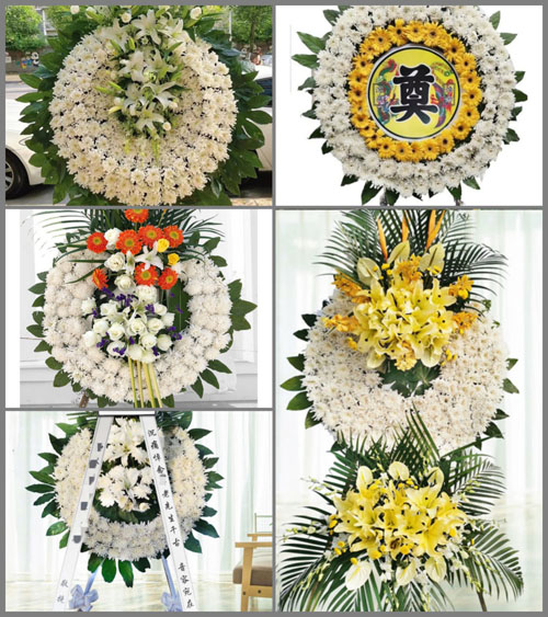 湖北孝感市云梦县沙河乡缸河岭村花圈速递